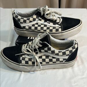 Vans Black and White Checkered Sneakers
